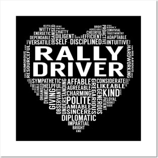 Rally Driver Heart Posters and Art